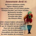 Anneannem derdi ki
