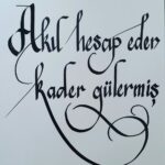 Akıl hesap eder kader gülermiş.