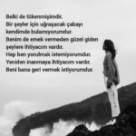 Belki de tükenmişimdir