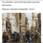 Yüz dil bilsen, seni anlamayanların yanında dilsizsindir…