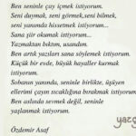 Ben seninle çay içmek istiyorum.