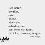 Ben senin; sevgilin, eşin, baban, ağabeyin