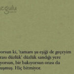 Hiç bitmeyecek olan bir yokuşu tırmanma çabası..