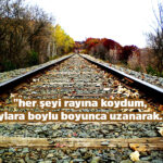 Her şeyi rayına koydum