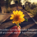 Önceden içimde fırtınalar koparan