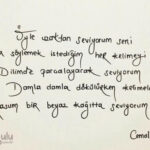 Seni şöyle seviyorum böyle seviyorum diyemem