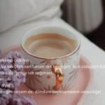 Sabah kalktığımda ilk aklıma gelensin,