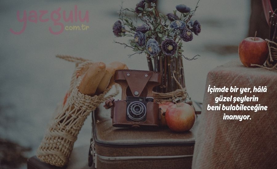 içimde bir yer, hâlâ güzel şeylerin beni bulabileceğine inanıyor.